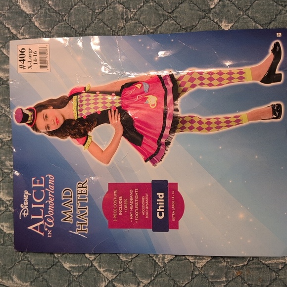 Disney Alice in Wonderland Pink Mad Hatter Costume - Picture 1 of 3